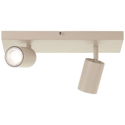 Brilliant - Faretto LED JELLO 2xGU10/5W/230V beige