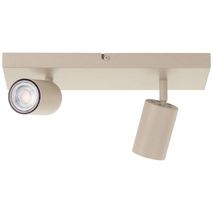 Brilliant - Faretto LED JELLO 2xGU10/5W/230V beige