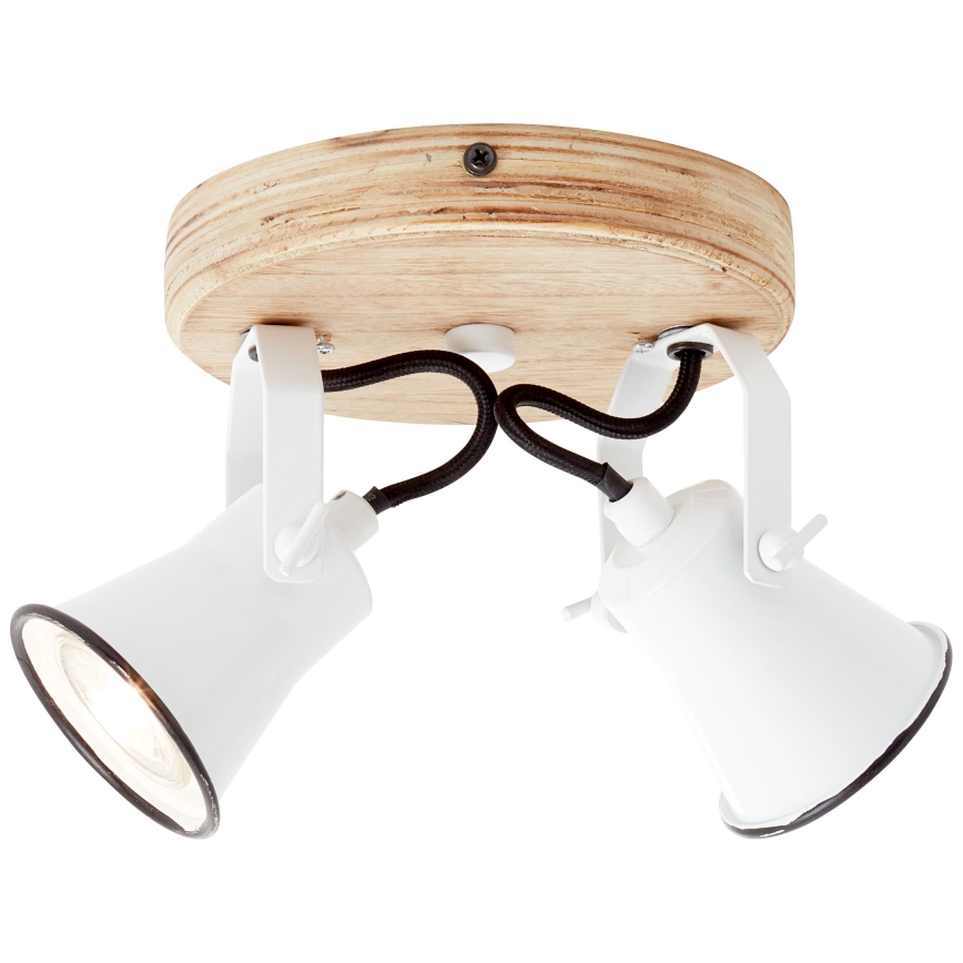 Brilliant - Faretto SEED 2xGU10/5W/230V bianco/beige