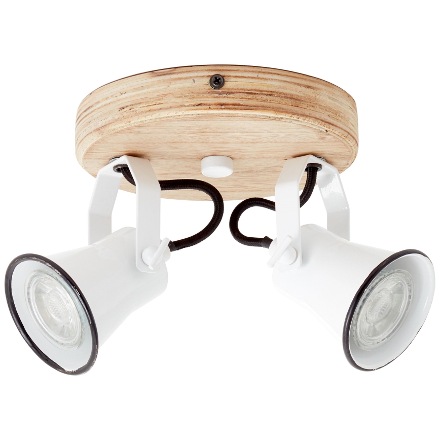 Brilliant - Faretto SEED 2xGU10/5W/230V bianco/beige