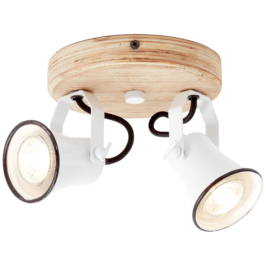 Brilliant - Faretto SEED 2xGU10/5W/230V bianco/beige