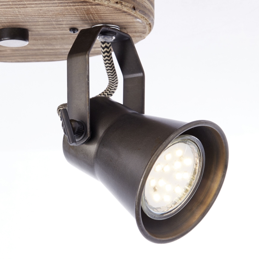 Brilliant - Faretto SEED 2xGU10/5W/230V nero/marrone