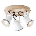 Brilliant - Faretto SEED 3xGU10/5W/230V bianco/beige