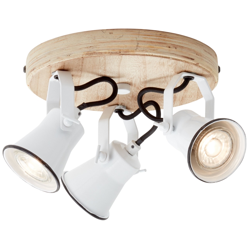Brilliant - Faretto SEED 3xGU10/5W/230V bianco/beige
