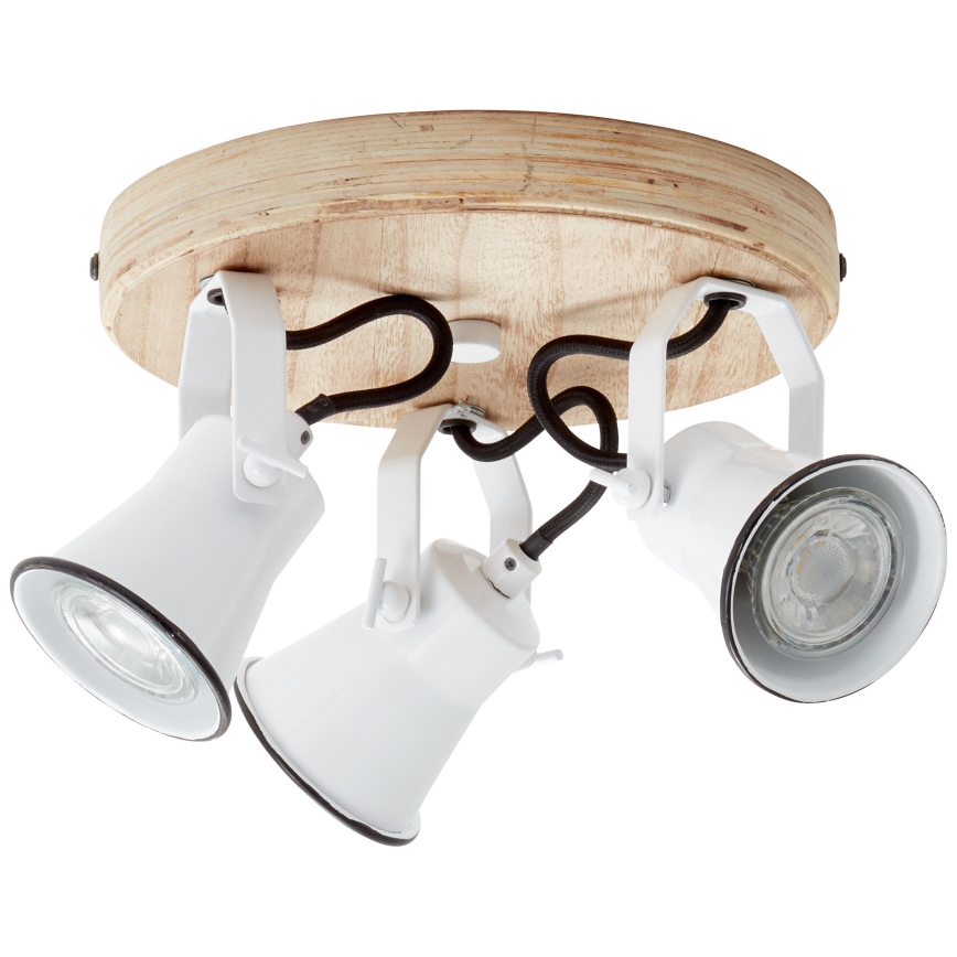 Brilliant - Faretto SEED 3xGU10/5W/230V bianco/beige