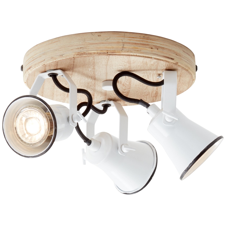 Brilliant - Faretto SEED 3xGU10/5W/230V bianco/beige