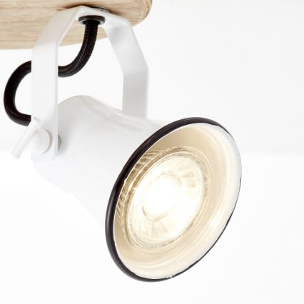 Brilliant - Faretto SEED 3xGU10/5W/230V bianco/beige