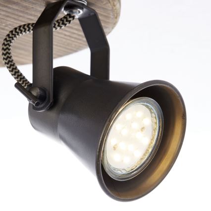 Brilliant - Faretto SEED 3xGU10/5W/230V nero/marrone