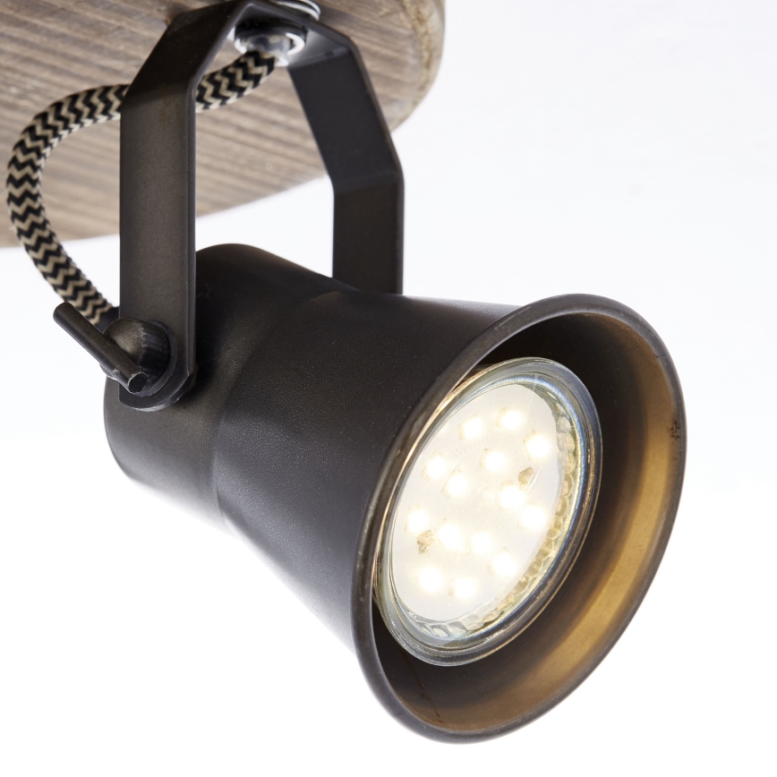 Brilliant - Faretto SEED 3xGU10/5W/230V nero/marrone