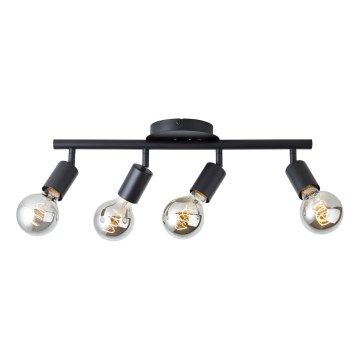 Brilliant - Lampada a spot 4xE27/28W/230V nera