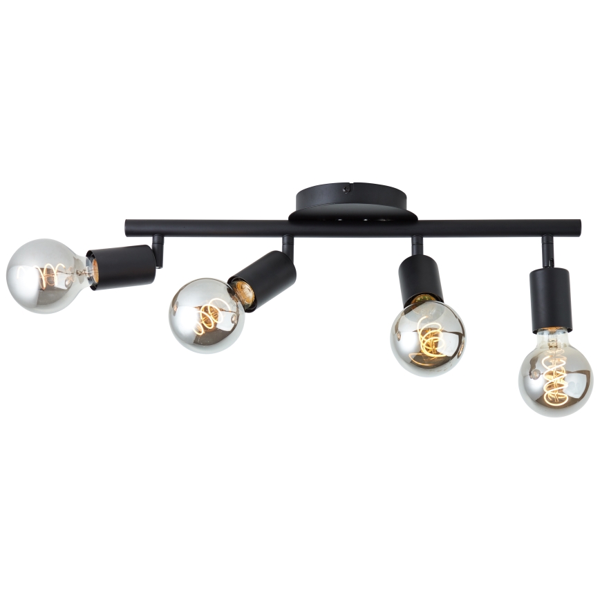 Brilliant - Lampada a spot 4xE27/28W/230V nera