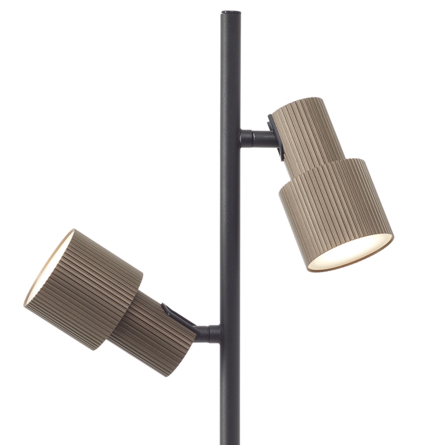 Brilliant - Lampada con piedistallo CADIZ 2xGU10/10W/230V bronzo