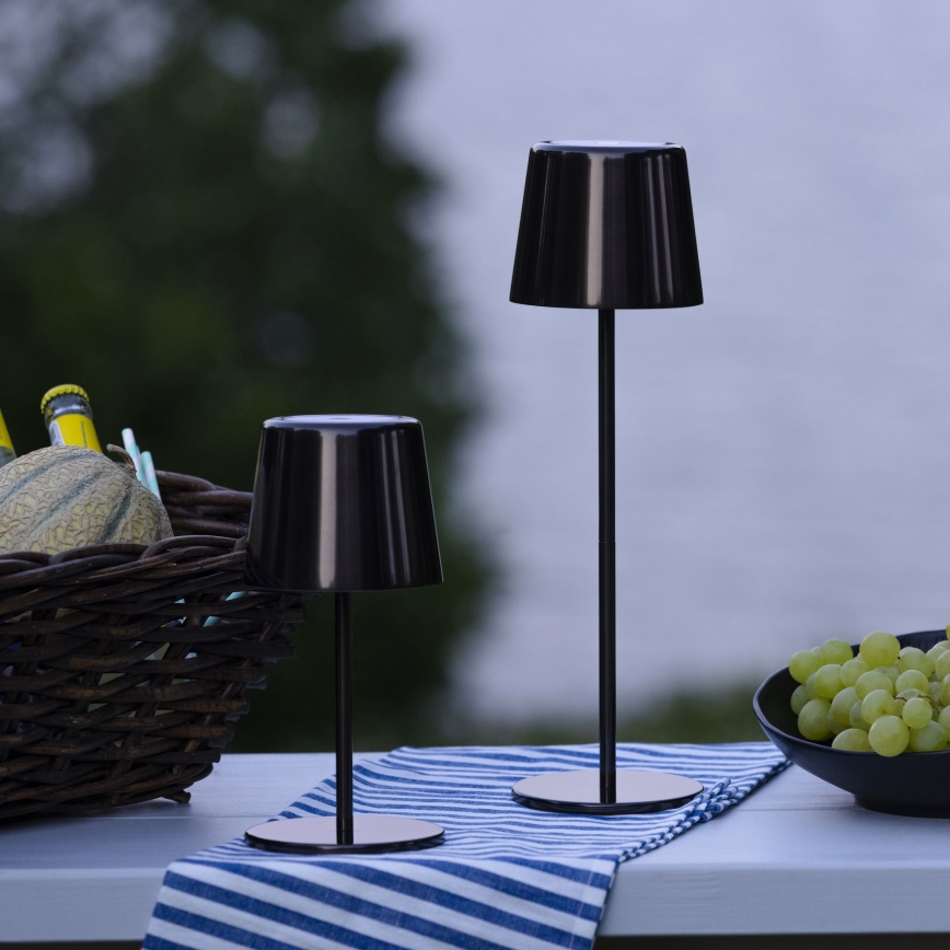 Brilliant - Lampada da esterno dimmerabile a LED con controllo touch XAANA LED/4W/5V 3000/4000/6500K 2600 mAh IP44 nero