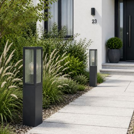 Brilliant - Lampada da esterno GETTA 1xE27/20W/230V 50 cm IP44 nero