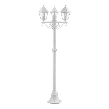 Brilliant - Lampada da esterno NISSIE 3xE27/60W/230V IP44 Bianca