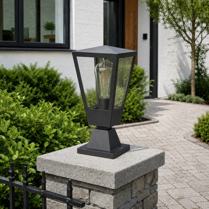 Brilliant - Lampada da esterno WESTDLIFF 1xE27/20W/230V 30,7 cm IP44 antracite