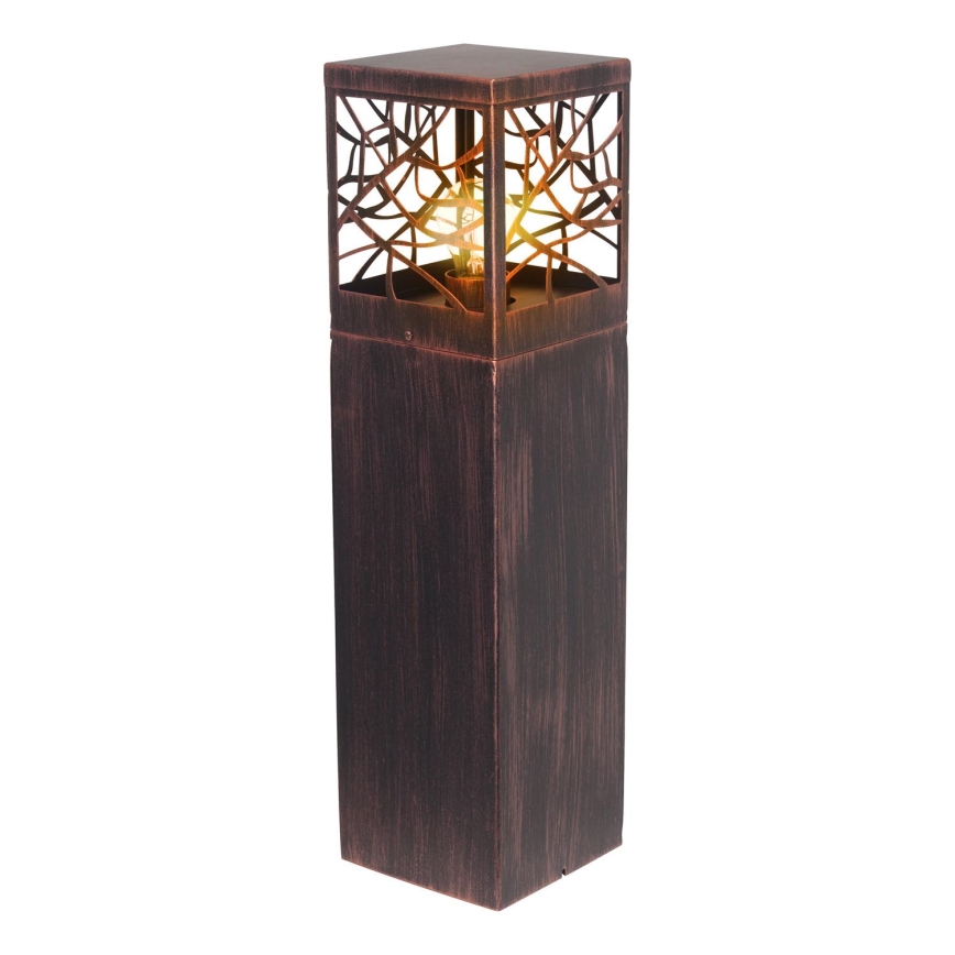 Brilliant - Lampada da esterno WHITNEY 1xE27/52W/230V IP44 patina/rame