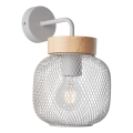 Brilliant - Lampada da parete GIADA 1xE27/40W/230V grigia