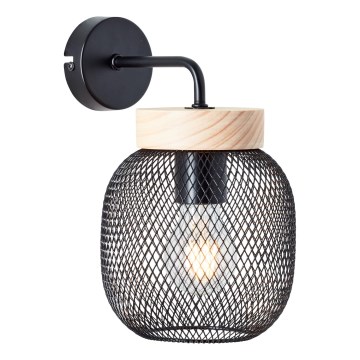 Brilliant - Lampada da parete GIADA 1xE27/40W/230V nera