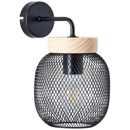 Brilliant - Lampada da parete GIADA 1xE27/40W/230V nera