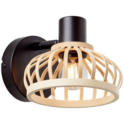 Brilliant - Lampada da parete NORAH 1xE14/28W/230V bambù