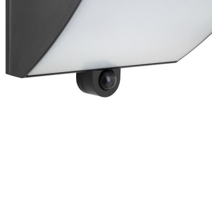 Brilliant - Lampada da parete solare a LED con sensore SIERRA LED/6W/3,7V 2700/4000/6500K 2000 mAh IP54 nera