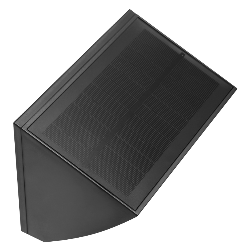 Brilliant - Lampada da parete solare a LED con sensore SIERRA LED/6W/3,7V 2700/4000/6500K 2000 mAh IP54 nera