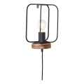 Brilliant - Lampada da parete TOSH 1xE27/52W/230V pioppo