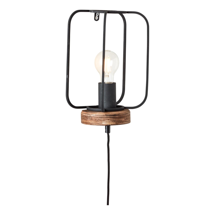 Brilliant - Lampada da parete TOSH 1xE27/52W/230V pioppo