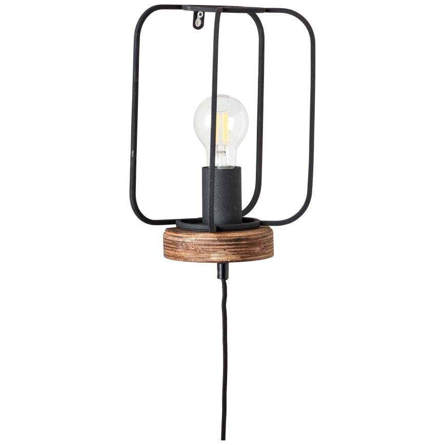 Brilliant - Lampada da parete TOSH 1xE27/52W/230V pioppo