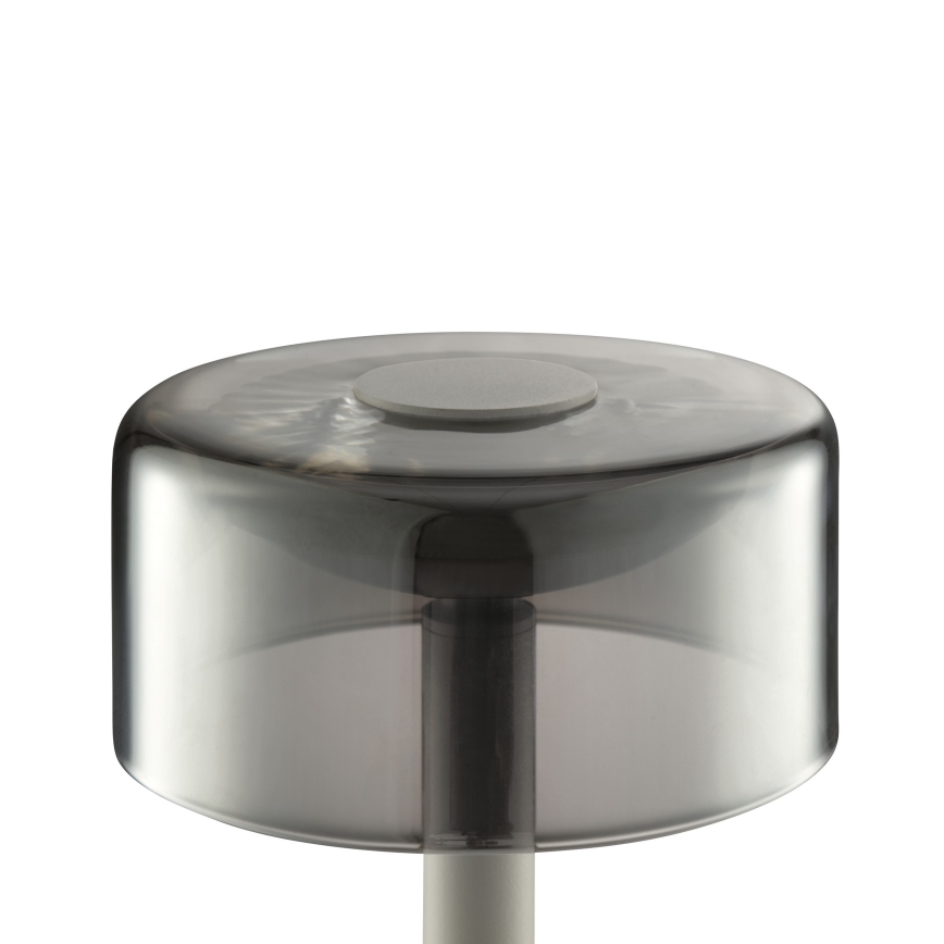 Brilliant - Lampada da tavolo da esterno ricaricabile dimmerabile con controllo touch RAZOR LED/2,5W/5V 2700K 2600 mAh IP44 grigia