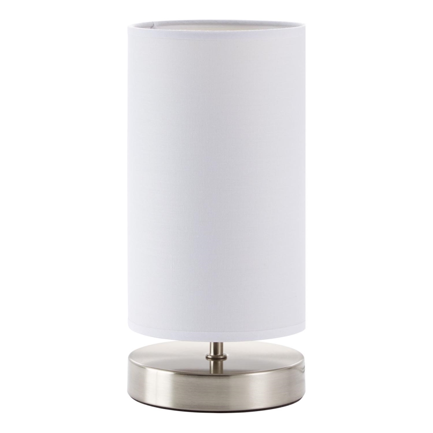 Brilliant - Lampada da tavolo CLARIE 1xE14/40W/230V cromo opaco/bianco