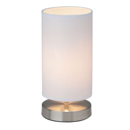 Brilliant - Lampada da tavolo CLARIE 1xE14/40W/230V cromo opaco/bianco