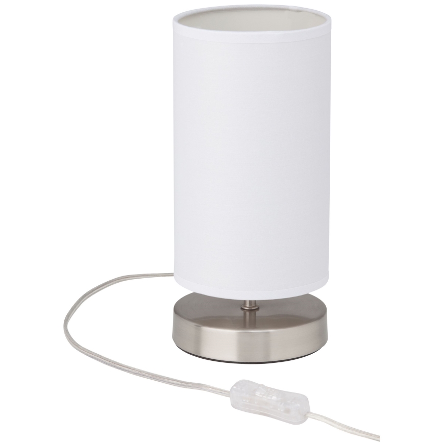 Brilliant - Lampada da tavolo CLARIE 1xE14/40W/230V cromo opaco/bianco