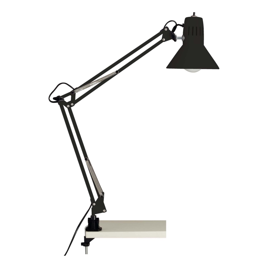 Brilliant - Lampada da tavolo con clip HOBBY 1xE27/40W/230V nera