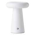 Brilliant - Lampada da tavolo da esterno dimmerabile a LED con touch MUFFIN LED/3W/5V USB 2600 mAh IP44 bianco