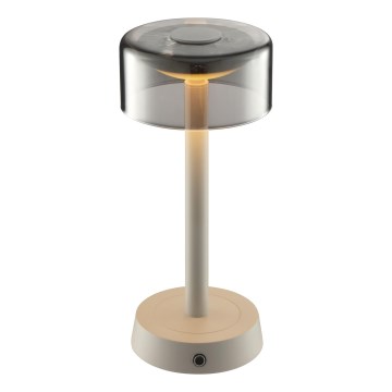 Brilliant - Lampada da tavolo da esterno ricaricabile a LED dimmerabile a sfioramento RAZOR LED/2,5W/5V 2700K 2600 mAh IP44 grigio