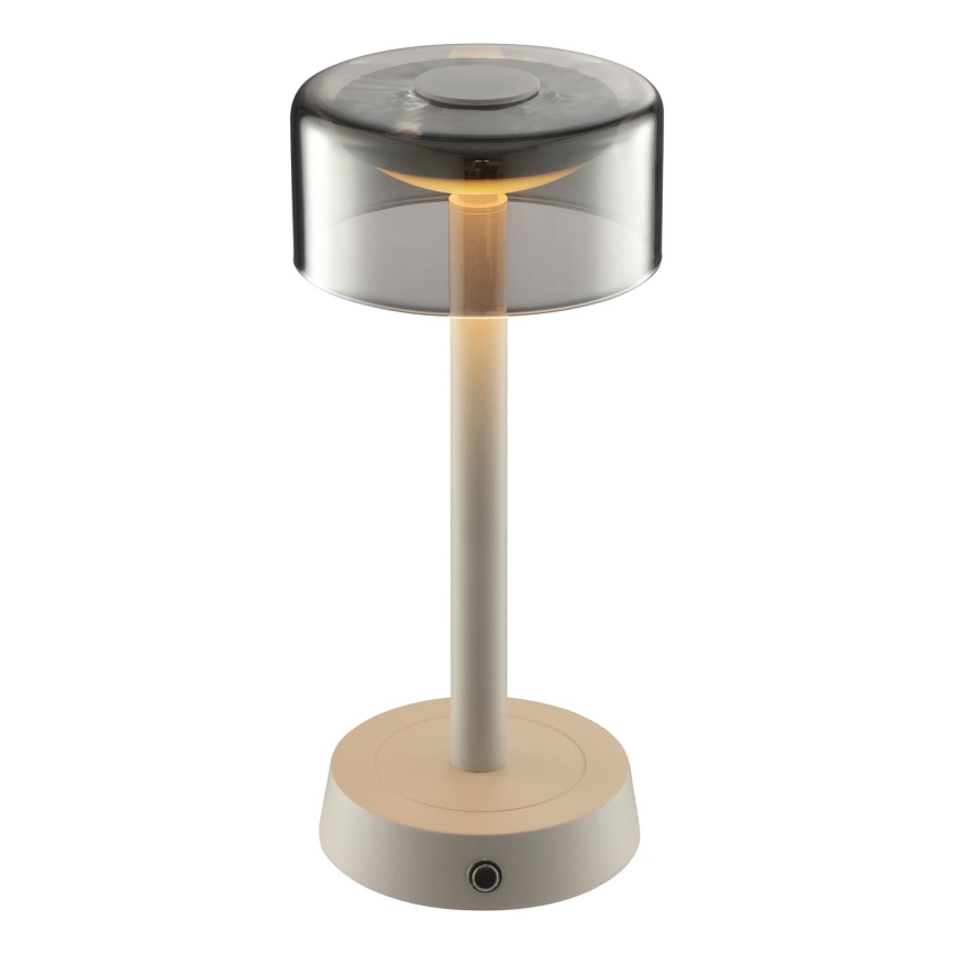 Brilliant - Lampada da tavolo da esterno ricaricabile a LED dimmerabile a sfioramento RAZOR LED/2,5W/5V 2700K 2600 mAh IP44 grigio