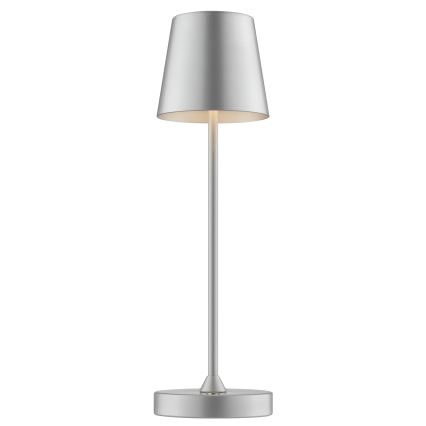 Brilliant - Lampada da tavolo LED da esterno dimmerabile ricaricabile a sfioramento ELORA LED/2,5W/5V 2700K 2600 mAh IP44 argento