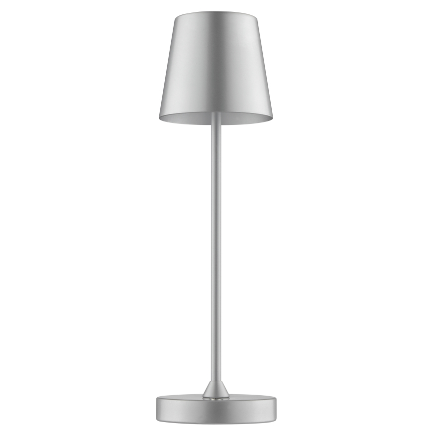 Brilliant - Lampada da tavolo LED da esterno dimmerabile ricaricabile a sfioramento ELORA LED/2,5W/5V 2700K 2600 mAh IP44 argento