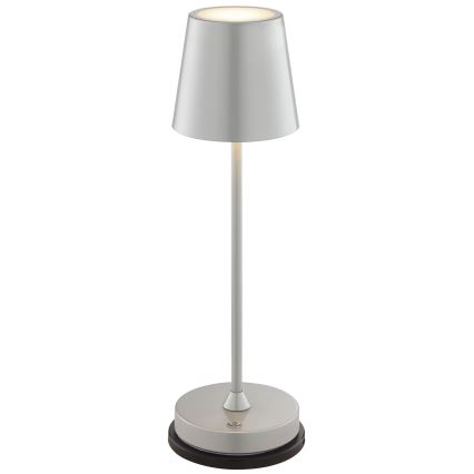 Brilliant - Lampada da tavolo LED da esterno dimmerabile ricaricabile a sfioramento ELORA LED/2,5W/5V 2700K 2600 mAh IP44 argento