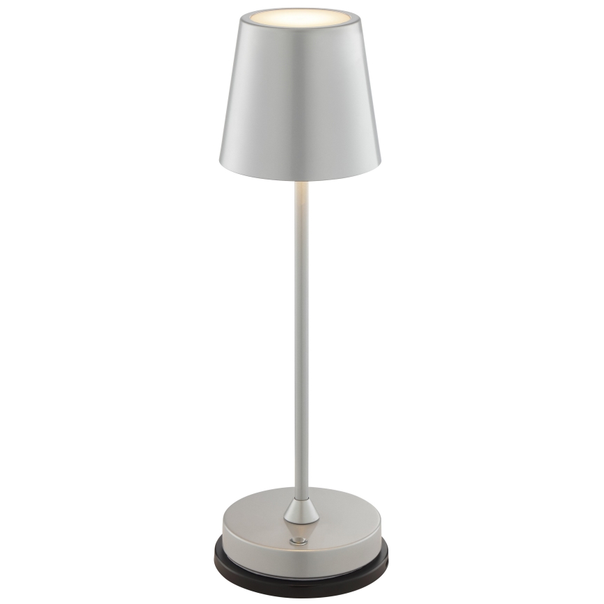Brilliant - Lampada da tavolo LED da esterno dimmerabile ricaricabile a sfioramento ELORA LED/2,5W/5V 2700K 2600 mAh IP44 argento