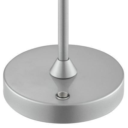 Brilliant - Lampada da tavolo LED da esterno dimmerabile ricaricabile a sfioramento ELORA LED/2,5W/5V 2700K 2600 mAh IP44 argento