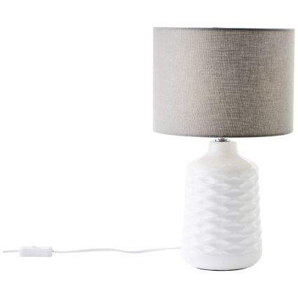Brilliant - Lampada da tavolo ILYSA 1xE14/40W/230V bianco/grigio