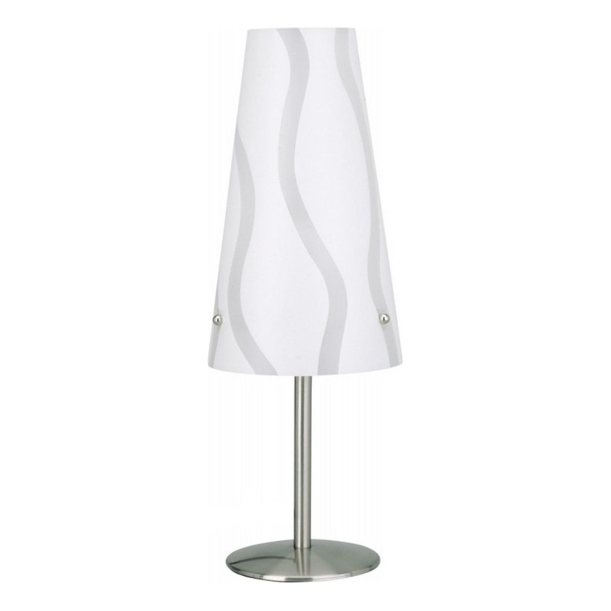 Brilliant - Lampada da tavolo ISI 1xE14/40W/230V bianco/grigio/cromo lucido