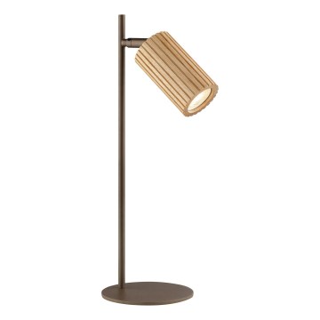 Brilliant - Lampada da tavolo LAKEWOOD 1xGU10/10W/230V marrone