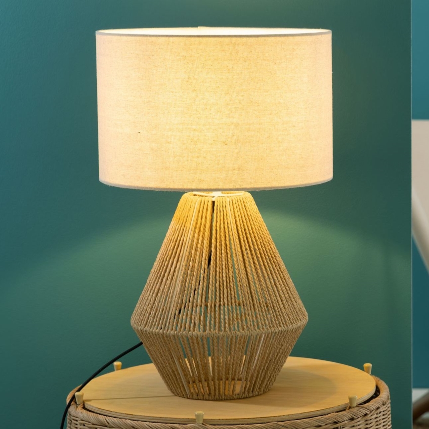 Brilliant - Lampada da tavolo LARAINE 1xE27/42W/230V beige