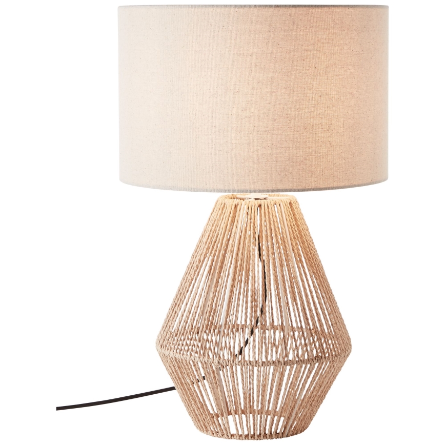 Brilliant - Lampada da tavolo LARAINE 1xE27/42W/230V beige