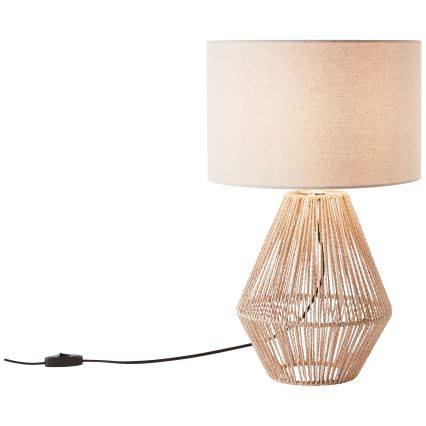 Brilliant - Lampada da tavolo LARAINE 1xE27/42W/230V beige