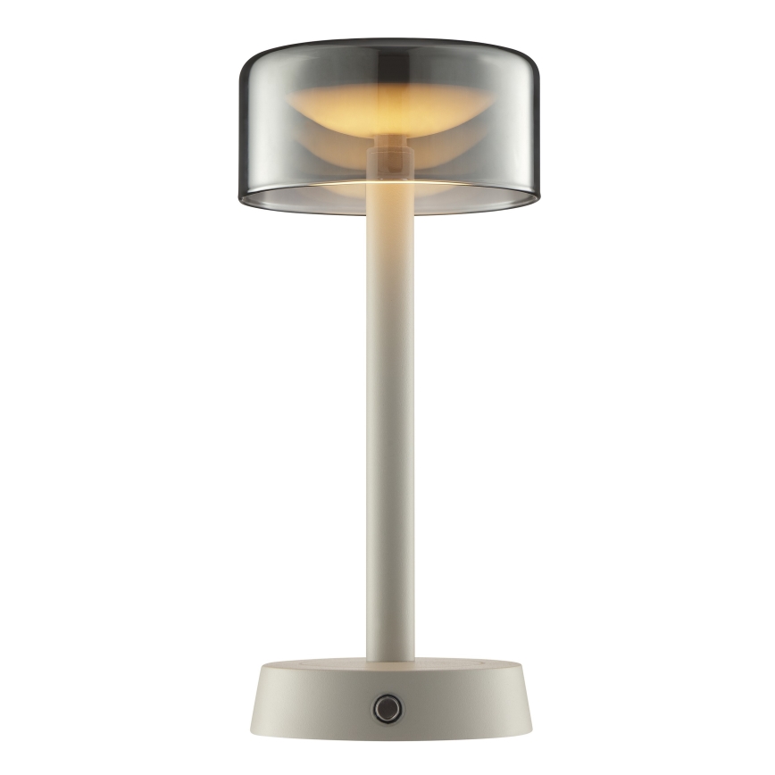 Brilliant - Lampada da tavolo da esterno ricaricabile a LED dimmerabile a sfioramento RAZOR LED/2,5W/5V 2700K 2600 mAh IP44 grigio
